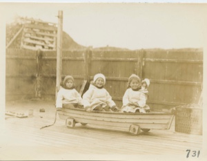 Image of Lentz's three children
